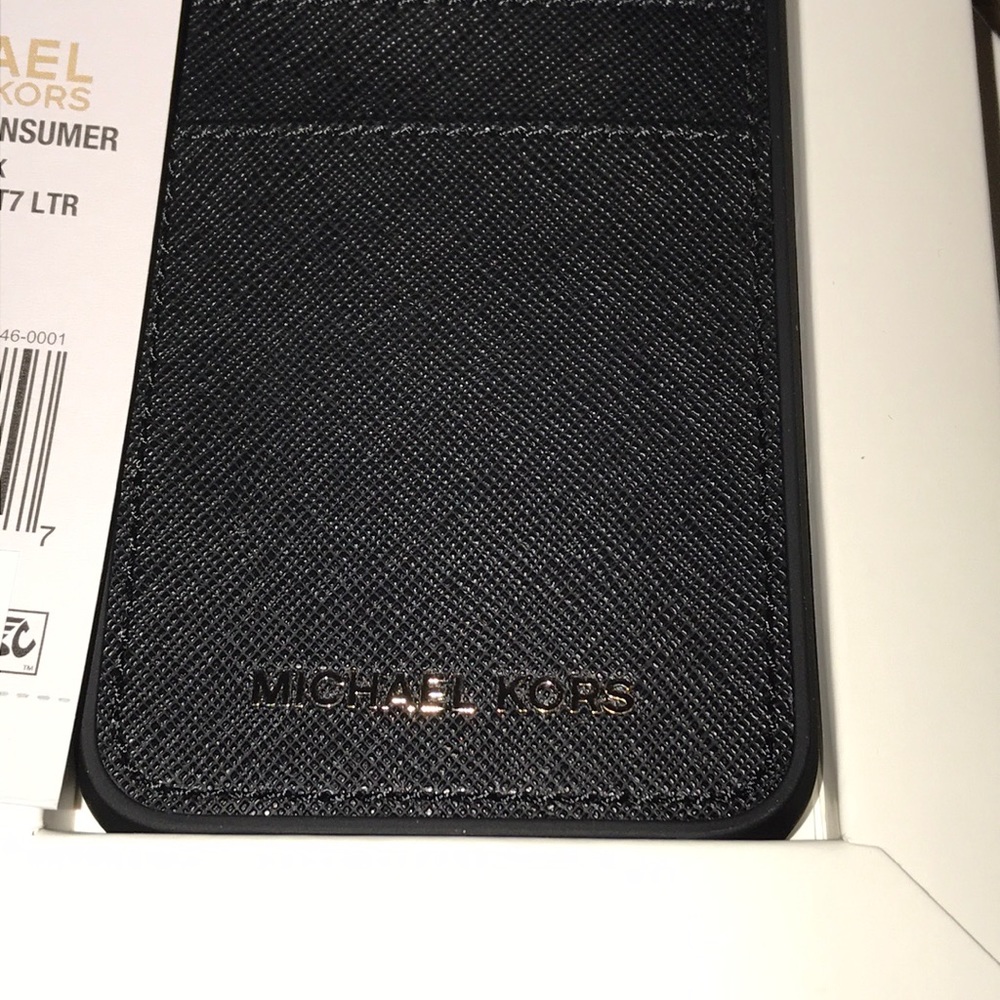Michael Kors Black iPhone/Card Case iPhone 7 or 8 - Picture 2 of 7